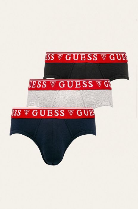 Сліпи Guess (3-pack) чоловічі колір сірий Сліпи Guess (3-pack) чоловічі колір сірий