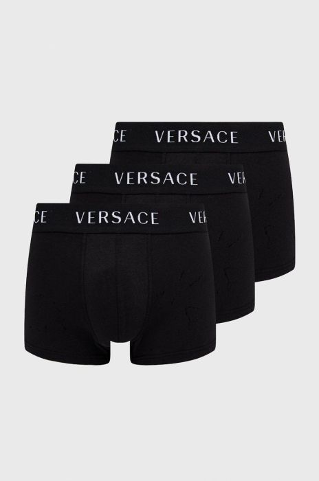 Боксери Versace (3-pack) чоловічі колір чорний Боксери Versace (3-pack) чоловічі колір чорний