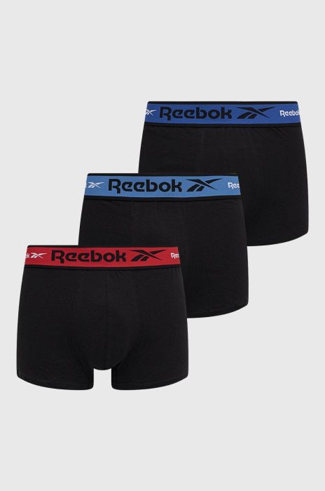 Боксери Reebok F8390 (3-pack) чоловічі колір чорний Боксери Reebok F8390 (3-pack) чоловічі колір чорний
