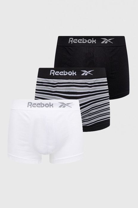 Боксери Reebok F8407 (3-pack) чоловічі колір чорний Боксери Reebok F8407 (3-pack) чоловічі колір чорний