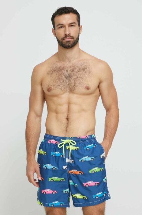 Купальні шорти MC2 Saint Barth x Big Babol колір блакитний Купальні шорти MC2 Saint Barth x Big Babol колір блакитний