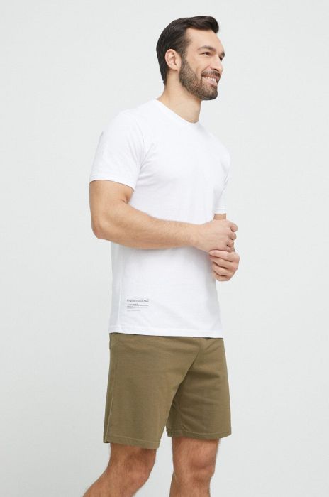 Бавовняна піжама Fila колір зелений однотонна Бавовняна піжама Fila колір зелений однотонна