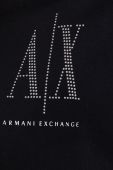 Бавовняна кофта Armani Exchange жіноча колір чорний з аплікацією (1768245) Бавовняна кофта Armani Exchange жіноча колір чорний з аплікацією (1768245)
