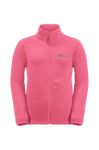 Дитяча кофта Jack Wolfskin TAUNUS JACKET K колір рожевий однотонна (3119577)