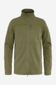 Кофта Fjallraven Lite Fleece Jacket чоловіча колір зелений однотонна F86971.620-620 Кофта Fjallraven Lite Fleece Jacket чоловіча колір зелений однотонна F86971.620-620