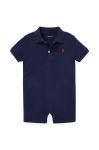 Бавовняний ромпер для немовлят Polo Ralph Lauren колір темно-синій (2950600)