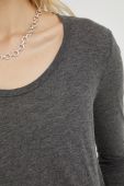 Лонгслів American Vintage жіночий колір сірий (2596263)
