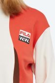 Бавовняний лонгслів Wood Wood X Fila колір білий 688377.B029-WHITE Бавовняний лонгслів Wood Wood X Fila колір білий 688377.B029-WHITE