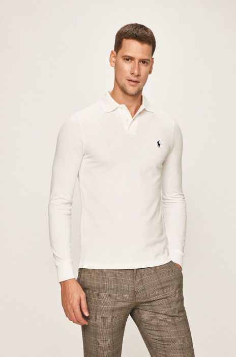 Polo Ralph Lauren - Лонгслів колір білий (446704) Polo Ralph Lauren - Лонгслів колір білий (446704)
