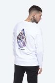 Бавовняний лонгслів Wood Wood Mark Paisley Long Sleeve колір білий з принтом 12115401.2489-BRIGHTW Бавовняний лонгслів Wood Wood Mark Paisley Long Sleeve колір білий з принтом 12115401.2489-BRIGHTW