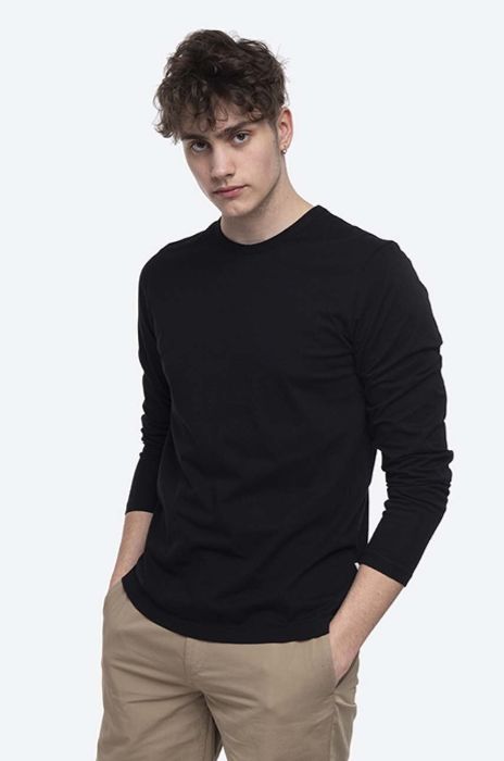Бавовняний лонгслів Wood Wood Emil Longsleeve 2-pack колір чорний однотонний 20005406.2490-BRIGHTW