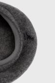 Вовняний кашкет Kangol колір сірий вовна