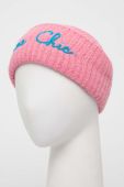Шапка з домішкою вовни MC2 Saint Barth колір рожевий з товстого трикотажу (2847107) Шапка з домішкою вовни MC2 Saint Barth колір рожевий з товстого трикотажу (2847107)