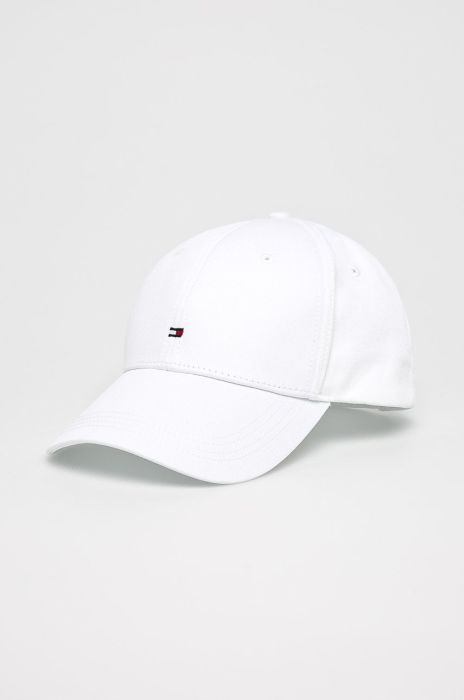 Кепка Tommy Hilfiger колір білий гладка Кепка Tommy Hilfiger колір білий гладка