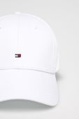 Кепка Tommy Hilfiger колір білий гладка Кепка Tommy Hilfiger колір білий гладка