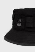 Бавовняний капелюх Kangol колір чорний з бавовни K5328.BK001-BK001 Бавовняний капелюх Kangol колір чорний з бавовни K5328.BK001-BK001