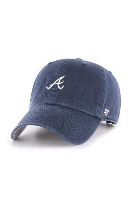 Кепка 47brand Atlanta Braves колір синій з аплікацією