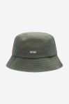 Бавовняний капелюх Wood Wood Ossian Bucket Hat 12240817-7083 BLACK колір зелений з бавовни 12240817.7083-DUSTYGREEN