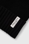 Бавовняна шапка Marc O'Polo колір чорний з бавовни
