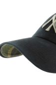 Бавовняна бейсболка 47brand MLB New York Yankees колір чорний з аплікацією (3278185)