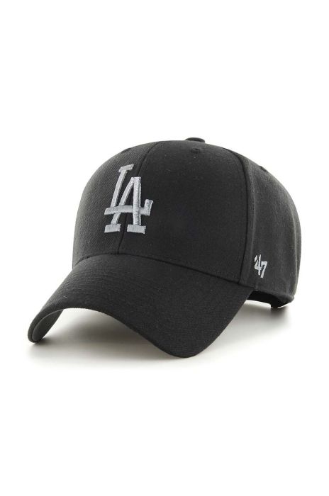 Бавовняна бейсболка 47brand MLB Los Angeles Dodgers колір чорний з аплікацією (3277927) Бавовняна бейсболка 47brand MLB Los Angeles Dodgers колір чорний з аплікацією (3277927)