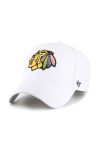 Кепка 47brand NHL Chicago Blackhawks колір білий з аплікацією Кепка 47brand NHL Chicago Blackhawks колір білий з аплікацією