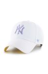 Кепка з домішкою вовни 47brand MLB New York Yankees колір білий з аплікацією (3318288) Кепка з домішкою вовни 47brand MLB New York Yankees колір білий з аплікацією (3318288)