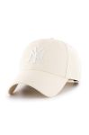Кепка з домішкою вовни 47brand MLB New York Yankees колір бежевий з аплікацією (3278094) Кепка з домішкою вовни 47brand MLB New York Yankees колір бежевий з аплікацією (3278094)