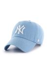 Бавовняна бейсболка 47brand MLB New York Yankees з аплікацією колір блакитний (3278163) Бавовняна бейсболка 47brand MLB New York Yankees з аплікацією колір блакитний (3278163)