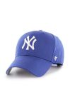 Бавовняна бейсболка 47brand MLB New York Yankees з аплікацією колір блакитний (3278006) Бавовняна бейсболка 47brand MLB New York Yankees з аплікацією колір блакитний (3278006)
