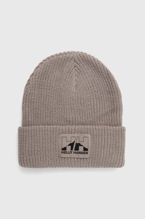 Шапка Helly Hansen колір сірий з товстого трикотажу (3465444) Шапка Helly Hansen колір сірий з товстого трикотажу (3465444)