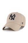 Кепка з домішкою вовни 47brand MLB New York Yankees колір бежевий з аплікацією (3452689) Кепка з домішкою вовни 47brand MLB New York Yankees колір бежевий з аплікацією (3452689)
