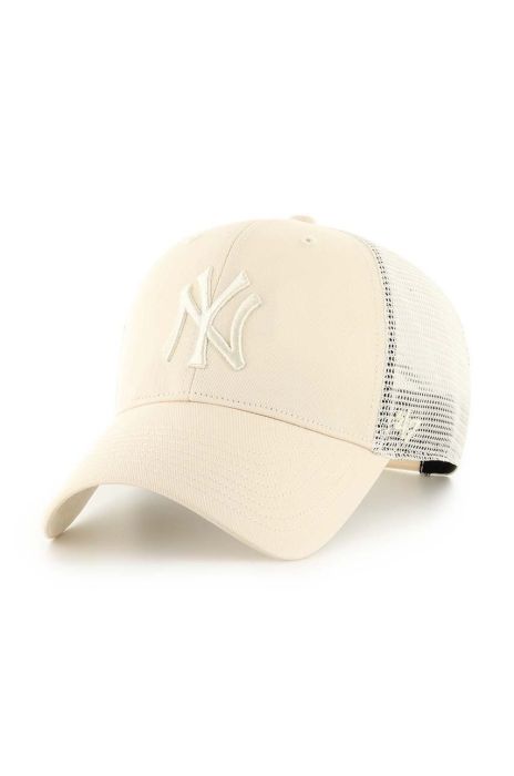 Кепка 47brand MLB New York Yankees колір бежевий з аплікацією (3452753) Кепка 47brand MLB New York Yankees колір бежевий з аплікацією (3452753)