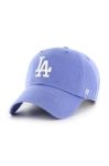 Бавовняна бейсболка 47brand MLB Los Angeles Dodgers з аплікацією колір блакитний Бавовняна бейсболка 47brand MLB Los Angeles Dodgers з аплікацією колір блакитний