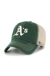 Кепка 47brand MLB Oakland Athletics колір зелений візерунок Кепка 47brand MLB Oakland Athletics колір зелений візерунок