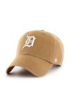Бавовняна бейсболка 47brand MLB Detroit Tigers колір коричневий з аплікацією (3452756) Бавовняна бейсболка 47brand MLB Detroit Tigers колір коричневий з аплікацією (3452756)