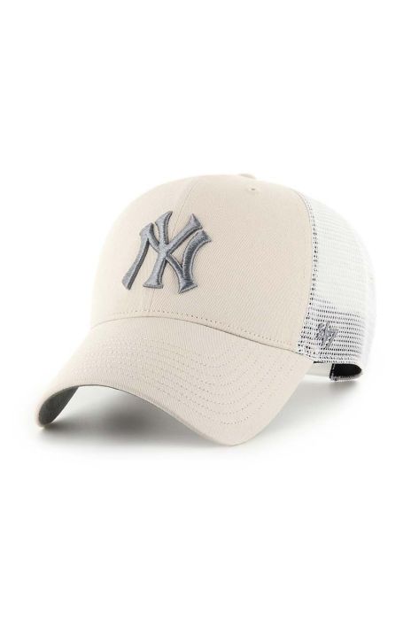 Кепка 47brand MLB New York Yankees колір бежевий з аплікацією (3452809)