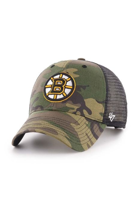 Кепка 47brand NHL Boston Bruins колір зелений візерунок Кепка 47brand NHL Boston Bruins колір зелений візерунок