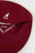 Вовняний капелюх Kangol колір бордовий вовна