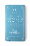 Комплект олівців у футлярі Printworks Metallic 12-pack колір барвистий