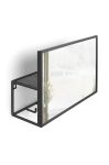 Umbra Настінне дзеркало з поличками колір чорний Umbra Настінне дзеркало з поличками колір чорний
