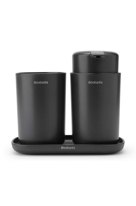 Brabantia Набір аксесуарів для ванної кімнати (3-pack) колір сірий Brabantia Набір аксесуарів для ванної кімнати (3-pack) колір сірий