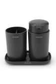 Brabantia Набір аксесуарів для ванної кімнати (3-pack) колір сірий Brabantia Набір аксесуарів для ванної кімнати (3-pack) колір сірий