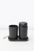 Brabantia Набір аксесуарів для ванної кімнати (3-pack) колір сірий Brabantia Набір аксесуарів для ванної кімнати (3-pack) колір сірий