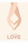 Vissevasse Плакат Its All About Love 30x40 cm колір барвистий Vissevasse Плакат Its All About Love 30x40 cm колір барвистий