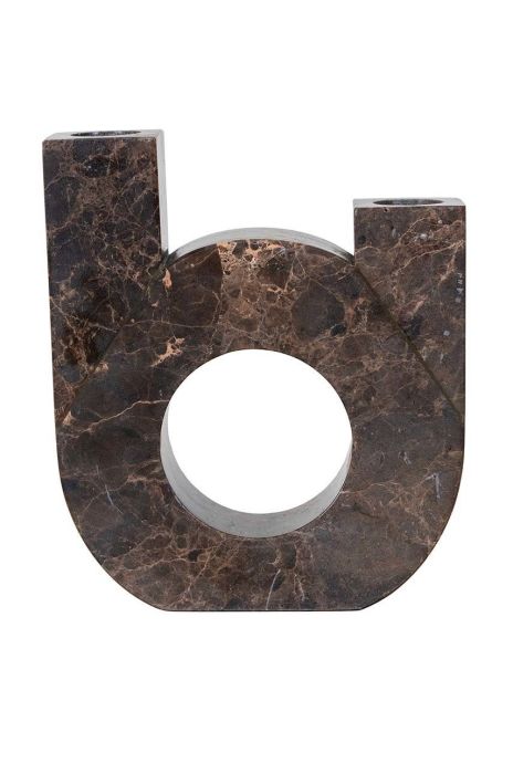 Декоративний свічник House Nordic In Brown колір барвистий