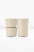 Набір контейнерів для зберігання з кришками Brabantia 3-pack колір бежевий Набір контейнерів для зберігання з кришками Brabantia 3-pack колір бежевий