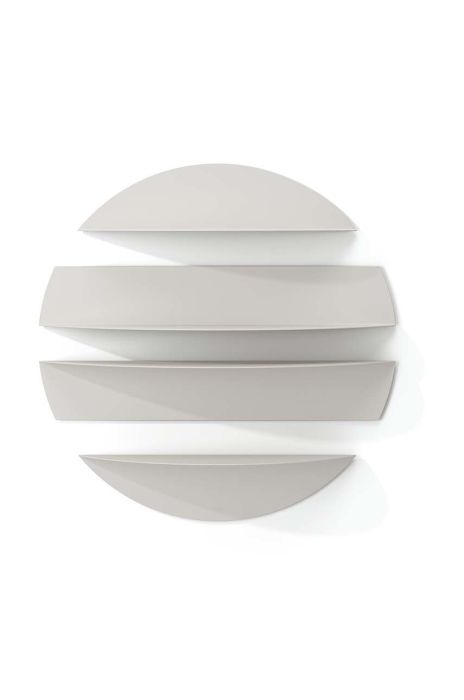 Набір настінних полиць Umbra 4-pack колір сірий Набір настінних полиць Umbra 4-pack колір сірий