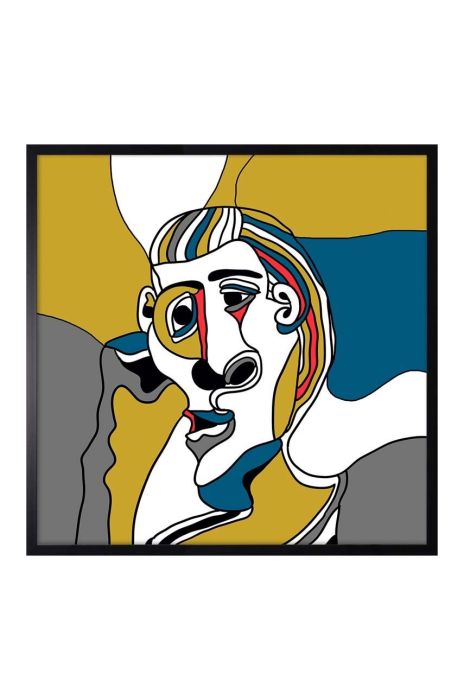 Репродукція на папері в рамці 70x70 см колір барвистий (2918450) Репродукція на папері в рамці 70x70 см колір барвистий (2918450)