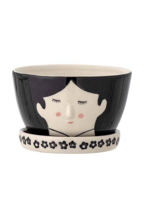 Горщик Bloomingville Carolin колір чорний Горщик Bloomingville Carolin колір чорний